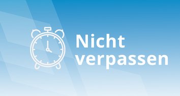 Eine Grafik mit der Aufschrift Nicht verpassen